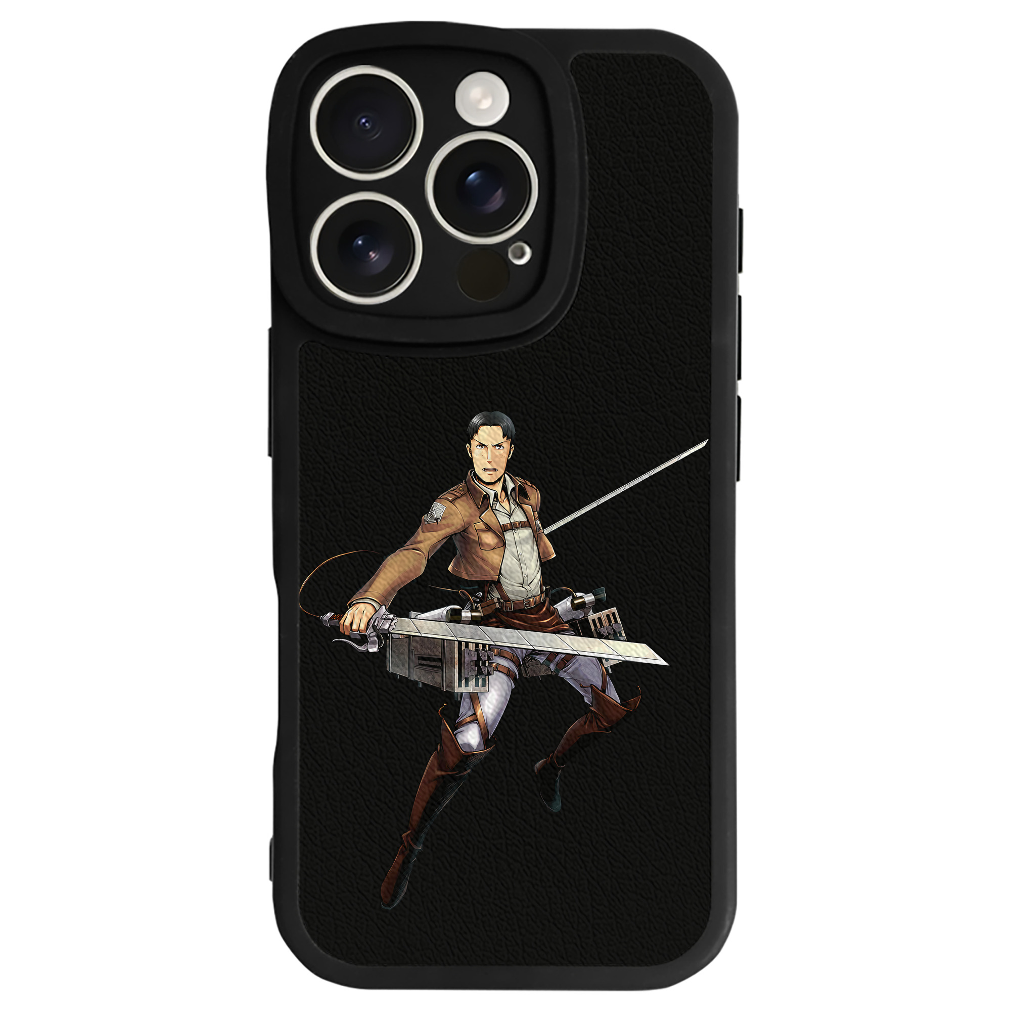 （画像用） 進撃の巨人 Attack on Titan 【iPhone 16シリーズ対応】シリコンスマホケース（レザー調） 材質：シリコン